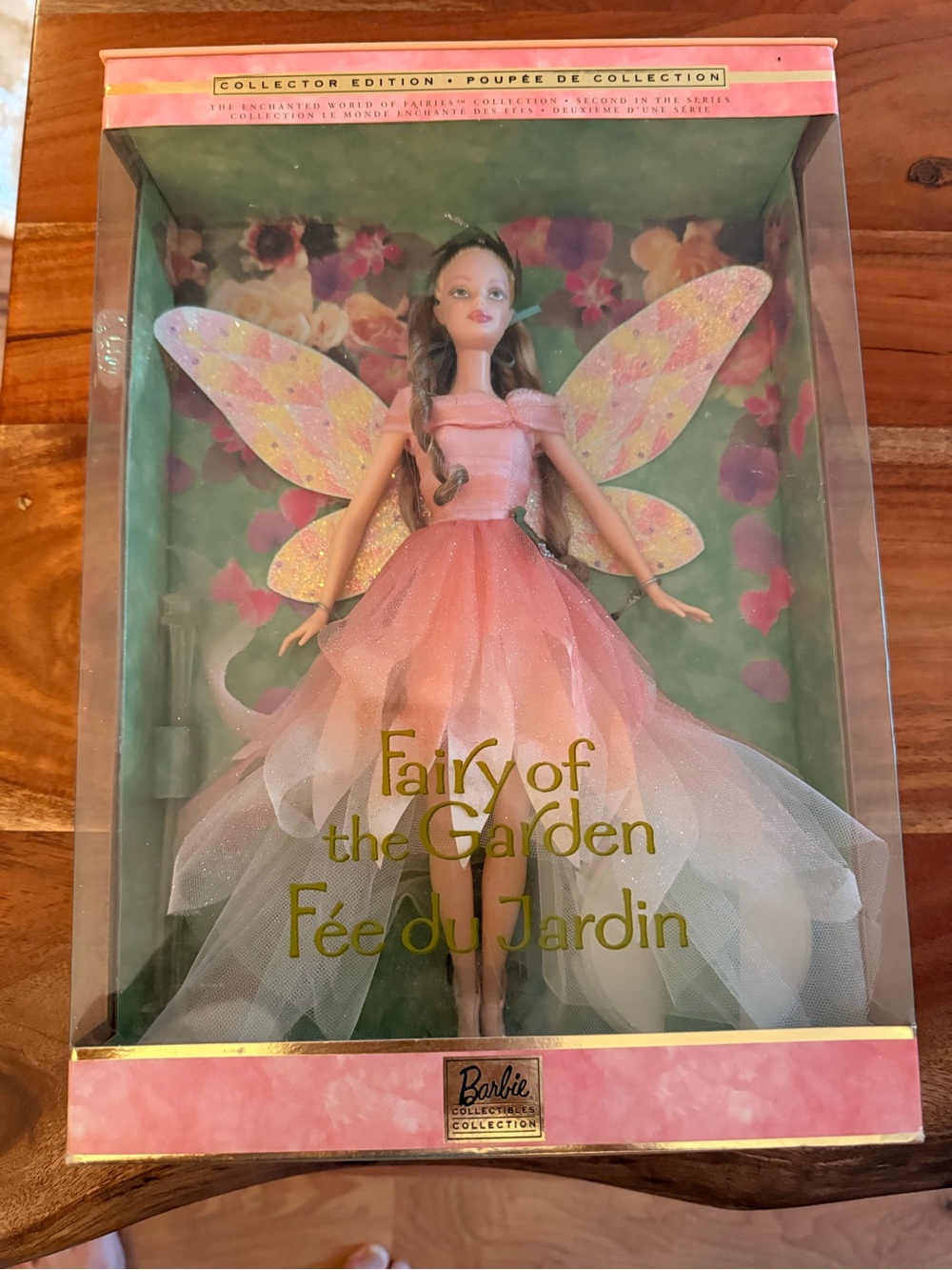 Barbie Fairy of the Garden Doll - Pink, White, Gold Wings